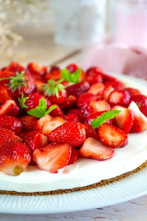tarte aux fraises sans cuisson