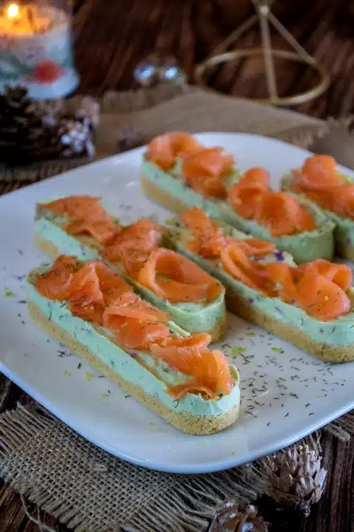 cheesecakes avocat & saumon fumé