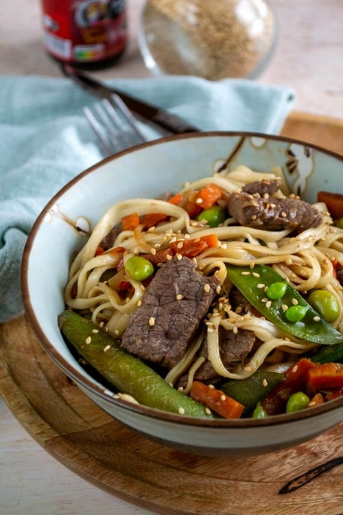 poêlée asiatique au boeuf