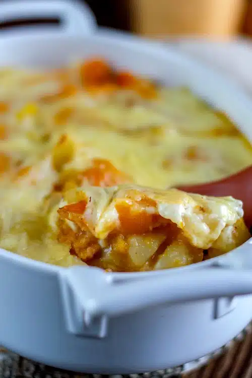 gratin pommes de terre butternut raclette