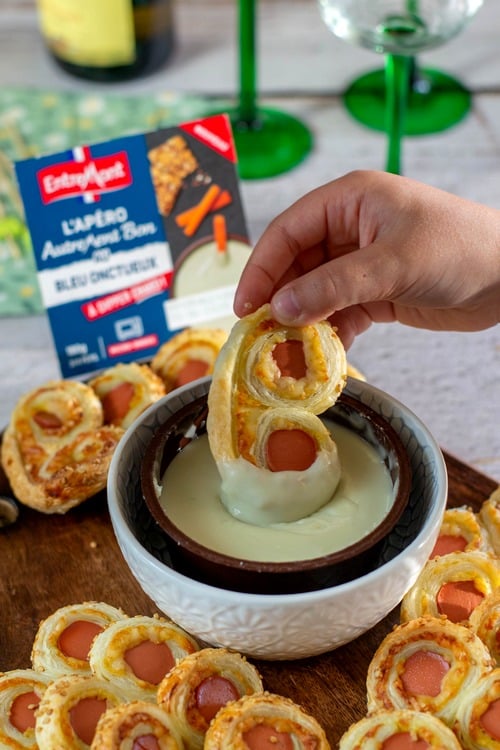 palmiers feuilletés à la saucisse