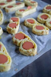 palmiers feuilletés à la saucisse