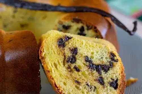 Cake vanille et pépites de chocolat