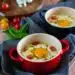 Oeufs cocotte poulet et feta