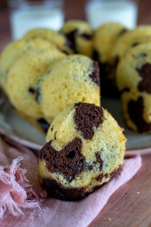 cake marbré à la vapeur