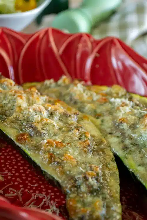 courgette farcie aux champignons
