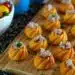 mini spirales à la tomate et aux rillettes