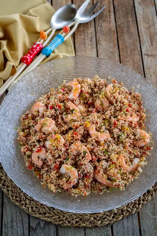 taboulé aux crevettes