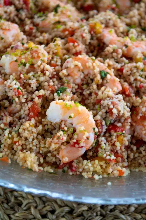 taboulé aux crevettes