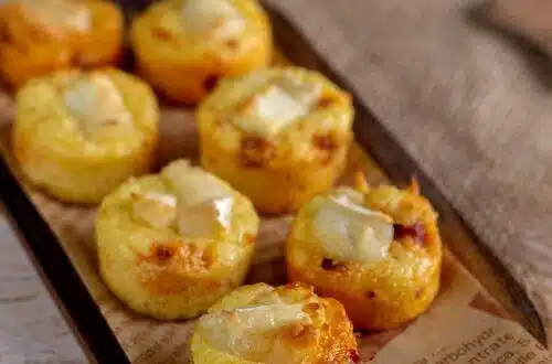bouchées moelleuses chorizo chèvre à la semoule
