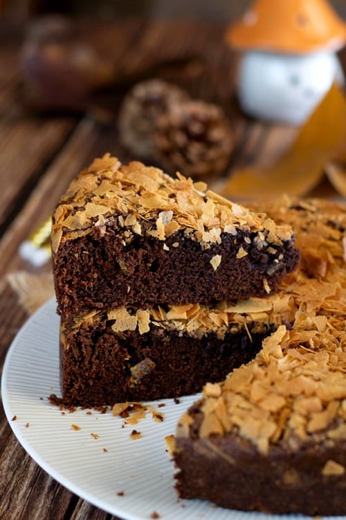 gâteau au chocolat croustillant