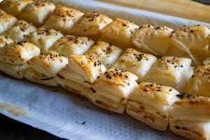 bouchées feuilletées aux crevettes