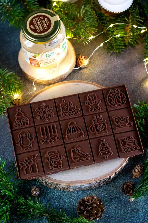 tablette de chocolat de Noël