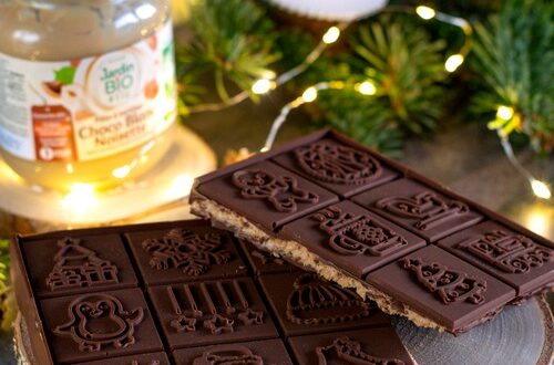 tablette de chocolat de Noël