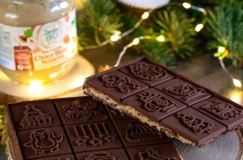 tablette de chocolat de Noël