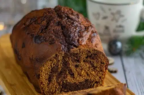pain d'épices marbré au chocolat