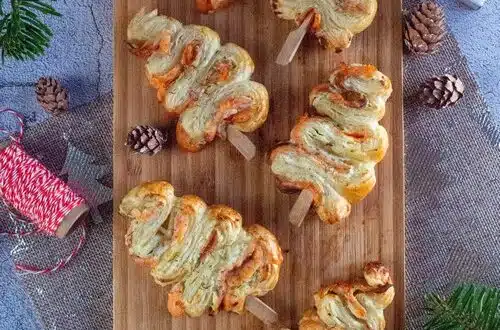 sapins feuilletés au saumon fumé