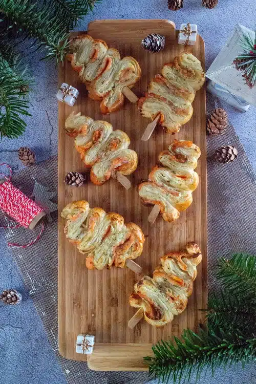 sapin feuilletés au saumon fumé