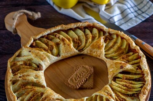 couronne feuilletée pomme spéculoos