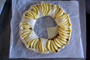 couronne feuilletée pomme spéculoos