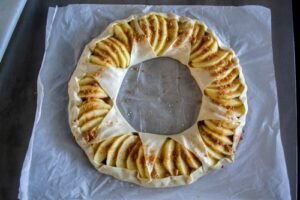 couronne feuilletée pomme spéculoos