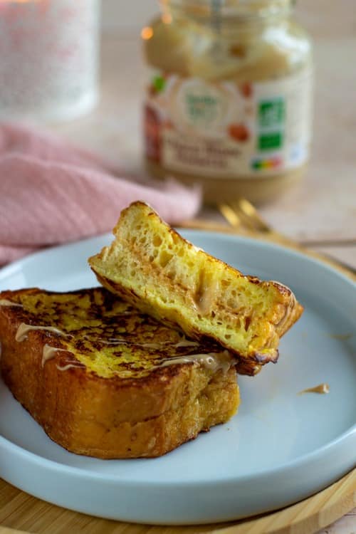 croques façon brioche perdue à la pâte à tartiner