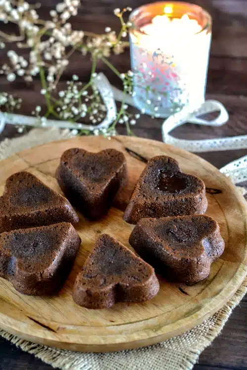 coeurs fondants au chocolat