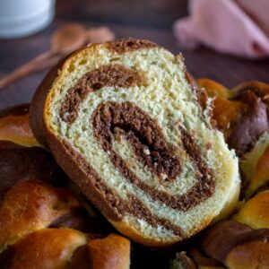 brioche marbrée à la pâte à tartiner