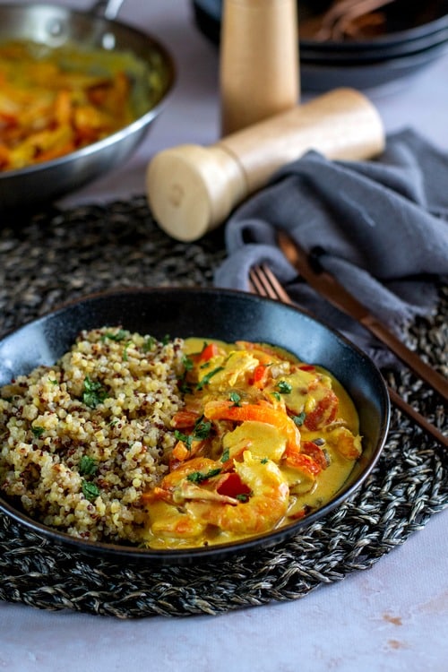 crevettes crémeuses au chorizo