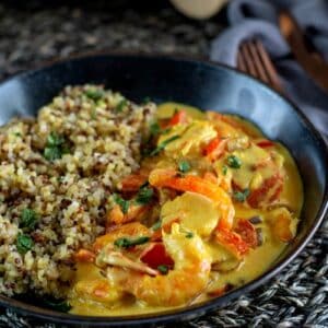 crevettes crémeuses au chorizo