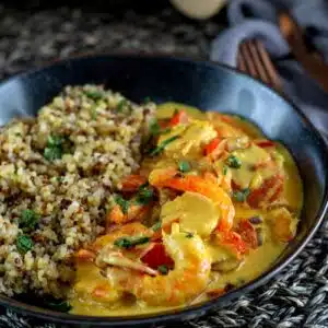 crevettes crémeuses au chorizo