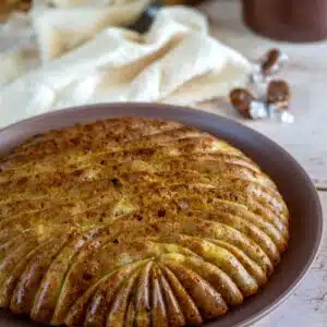 gâteau moelleux pommes et pépites de caramel