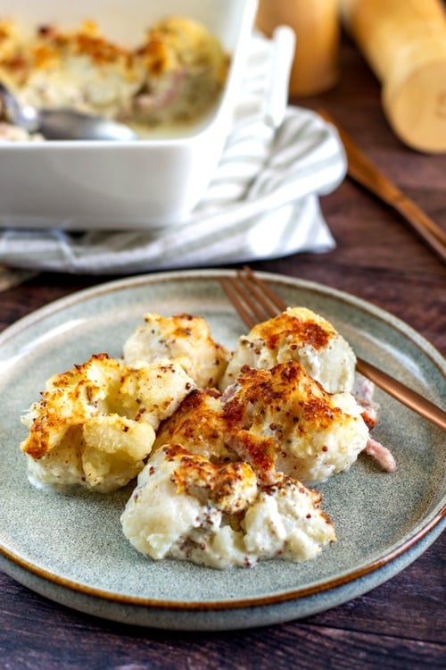 gratin de chou-fleur au bacon