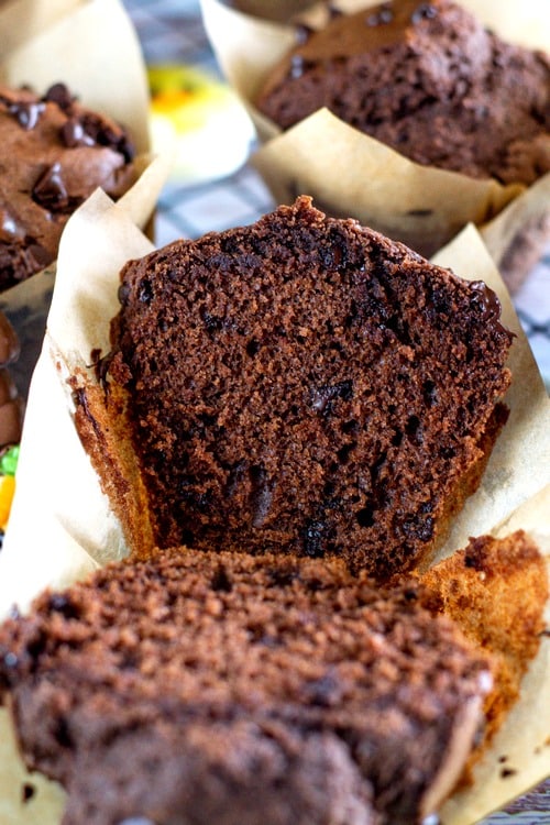 muffins extra moelleux au chocolat