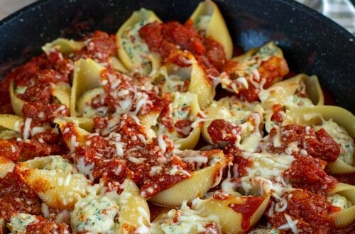 pâtes farcies à la ricotta et au chorizo