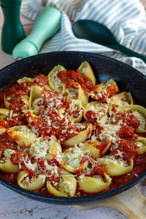 pâtes farcies à la ricotta et au chorizo
