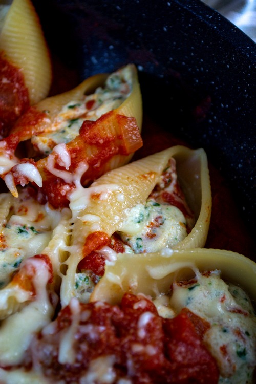 pâtes farcies à la ricotta et au chorizo