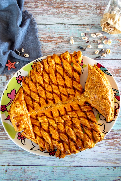 poisson feuilleté au chorizo