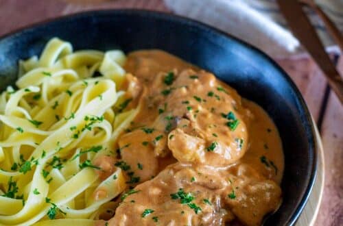 poulet façon stroganoff