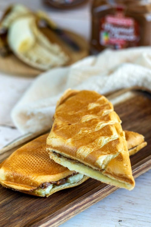 Baguettes viennoises banane et beurre de cacahuètes