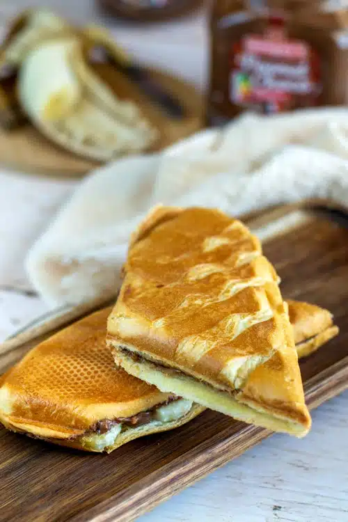 baguettes viennoises banane et beurre de cacahuètes