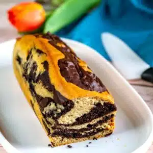 banana bread marbré