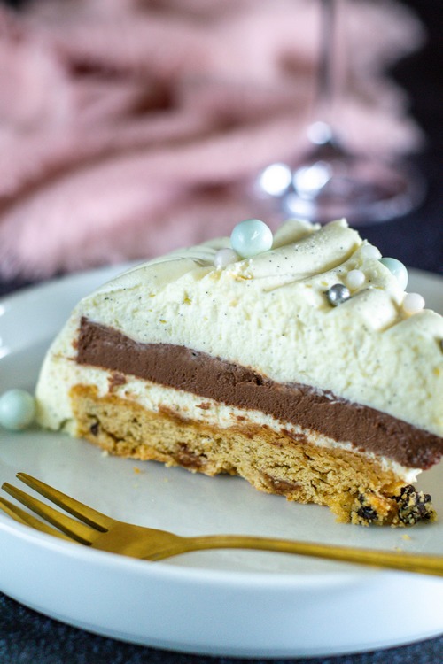 entremets vanille & chocolat
