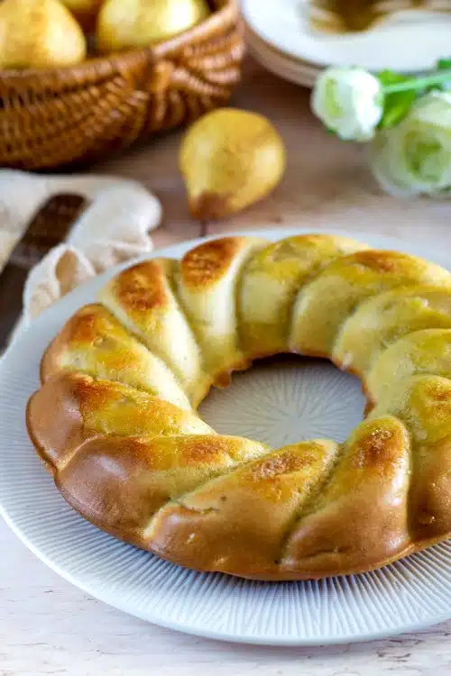gâteau moelleux aux poires