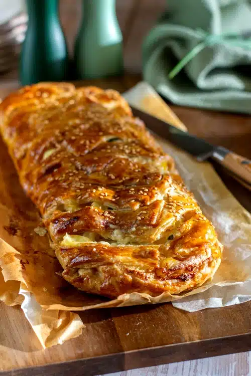 tresse feuilletée à la raclette