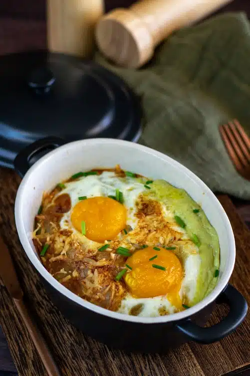 cocotte de ravioles et épinards