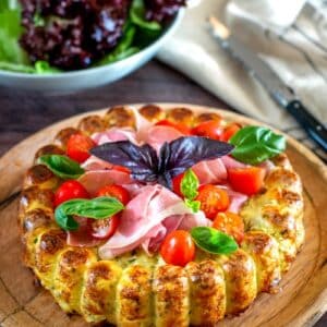 gâteau de pommes de terre au jambon serrano