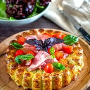 gâteau de pommes de terre au jambon serrano