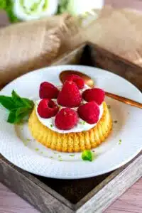tartelettes renversées aux framboises