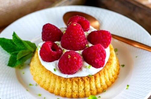 tartelettes renversées aux framboises